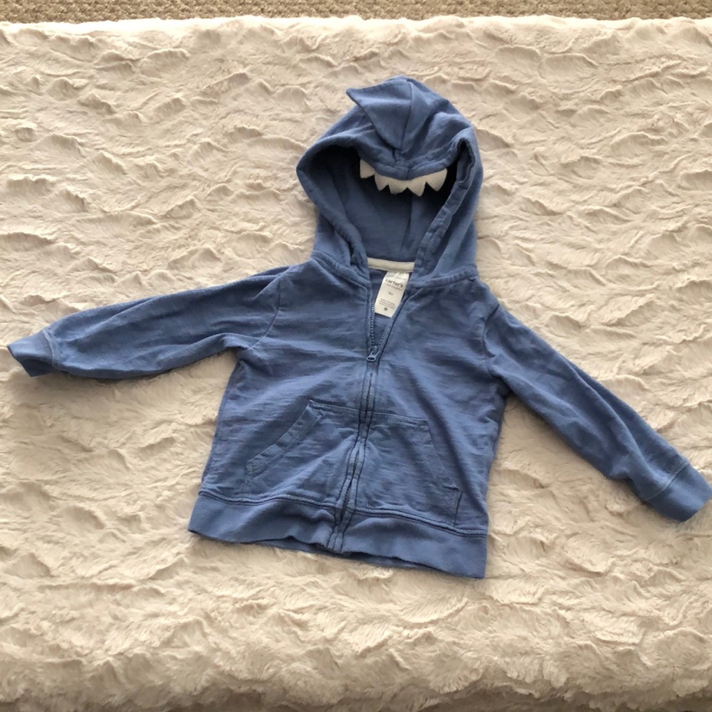 Carter's Blue Zip-Up Hoodie Sweatshirt
